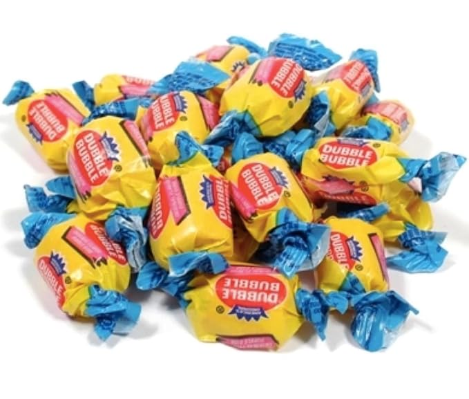 Dubble Bubble Original Flavor Bubblegum Individually Twist Wrap Bulk Candy (5 Pound)