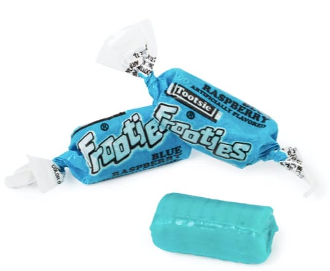 Blue Raspberry Frooties Individually Wrapped Bulk Chewy Tootsie Roll Candy (3 Pound)