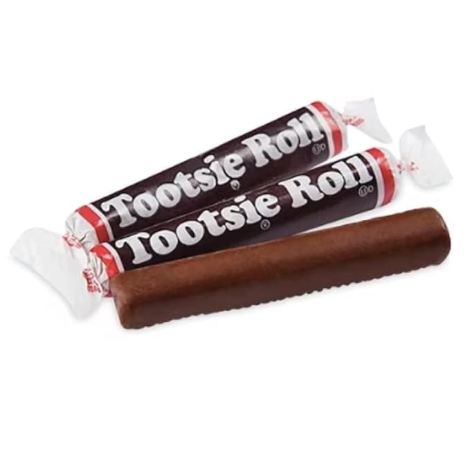 Tootsie Roll Juniors Long Twist Individually Wrapped Bulk Classic Chewy Chocolate Taffy Candy (2 Pound)