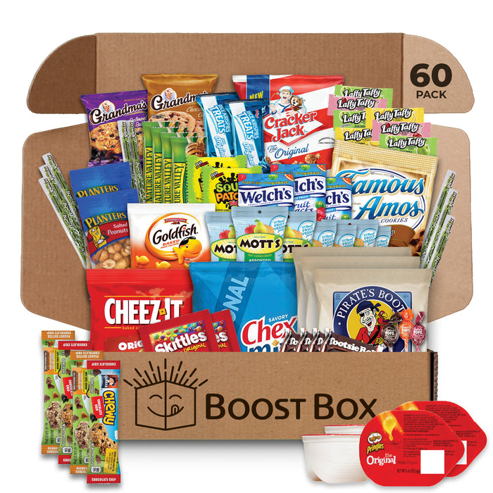 BOOST BOX (60) – Premium Snack Boxes, Care Packages & Gifts